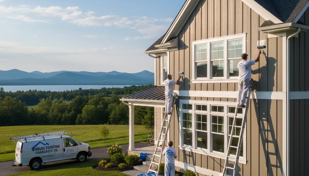 Professional house painting services in Burlington, VT for interior and exterior home projects