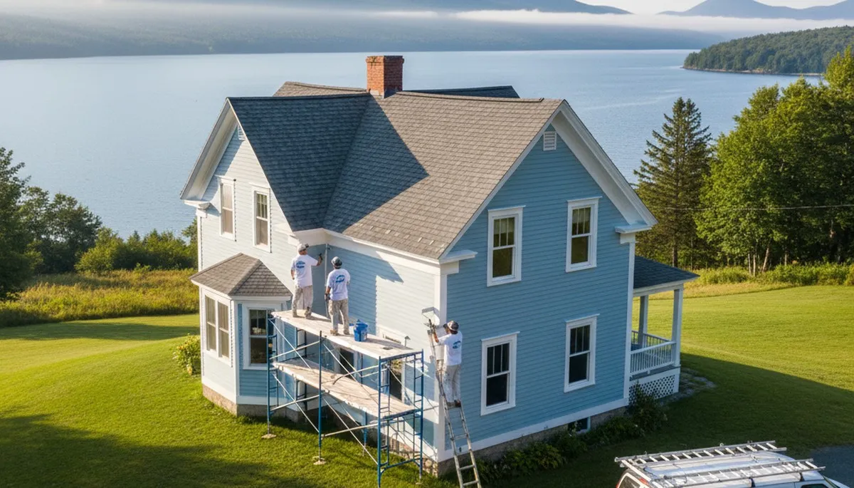 Professional house painters providing exterior painting services in Burlington, VT