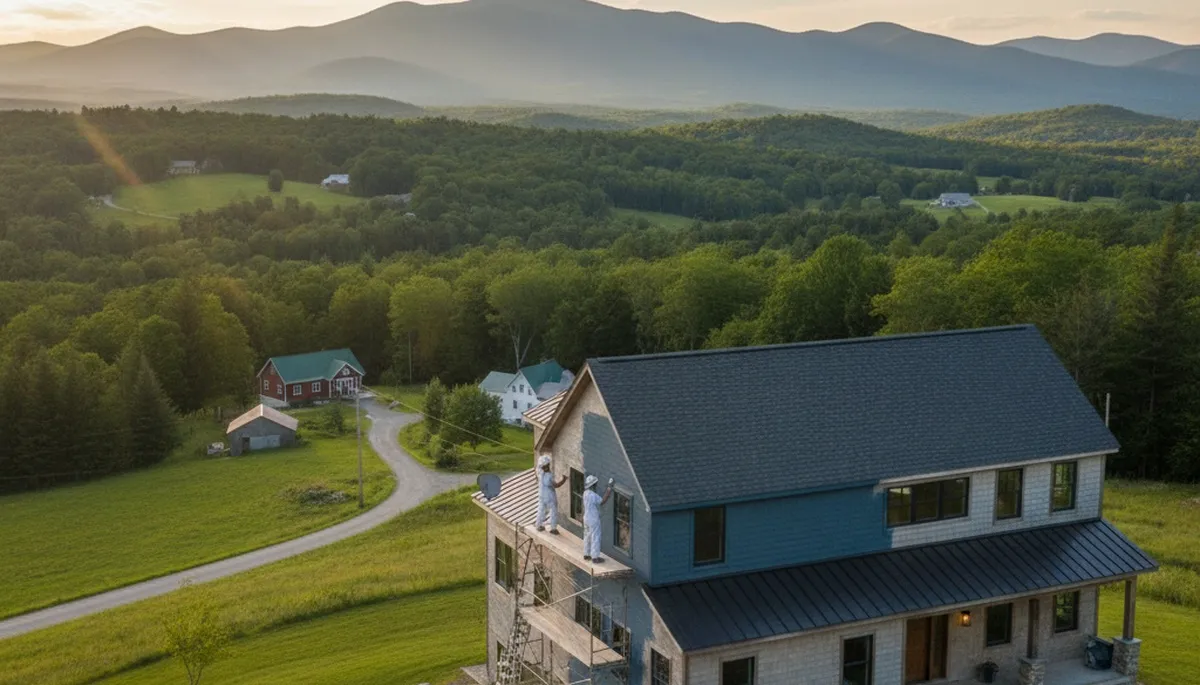 Professional house painting services in Burlington, VT for interior and exterior home painting projects